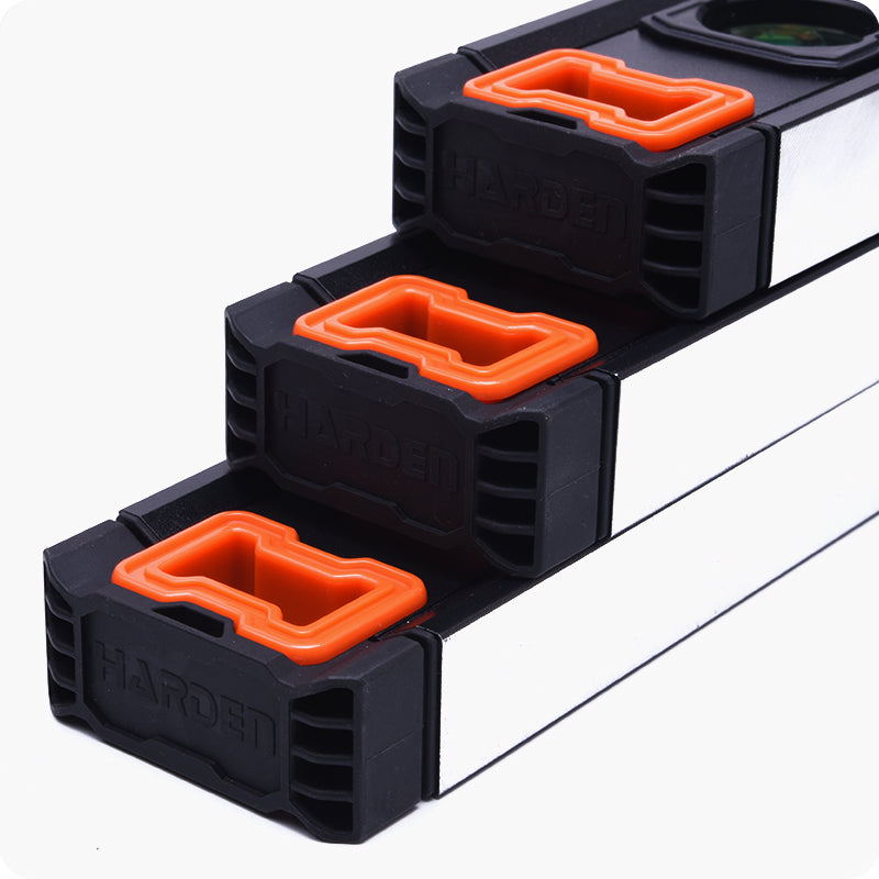 Nível Magnético Profissional HARDEN em Alumínio Reforçado 400 mm a 1200 mm com 3 Bolhas