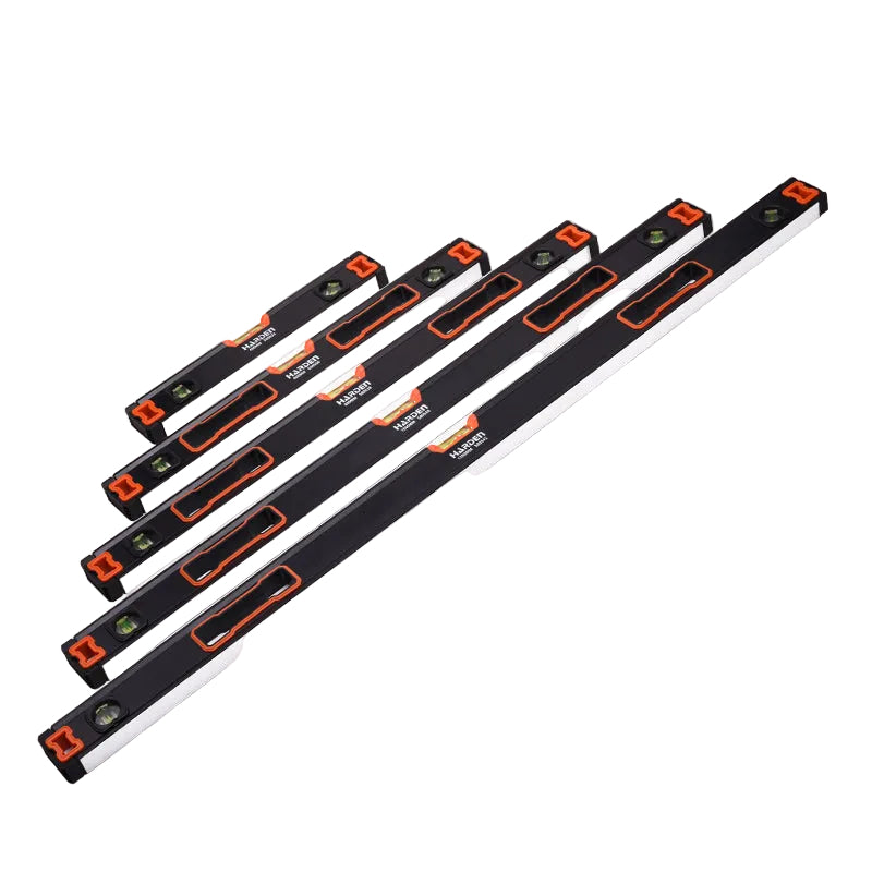 Nível Magnético Profissional HARDEN em Alumínio Reforçado 400 mm a 1200 mm com 3 Bolhas