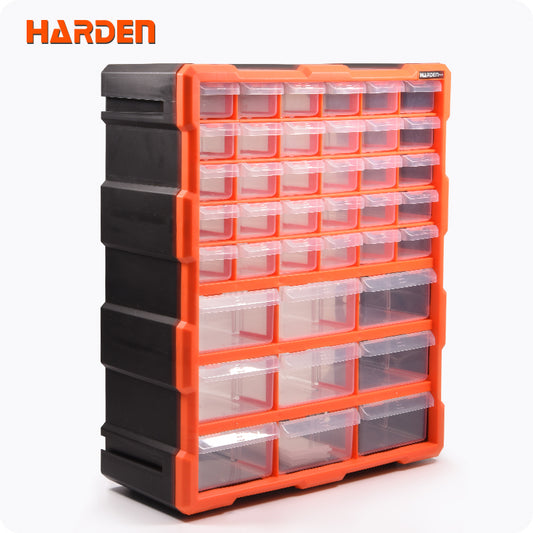 Torre Organizadora Modular HARDEN em Polipropileno com 39 Gavetas