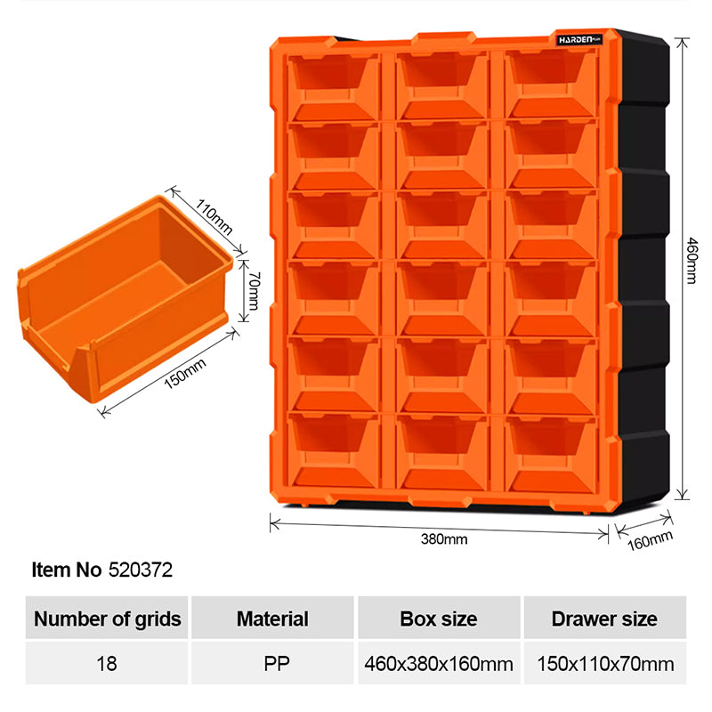 Torre Organizadora Modular em Polipropileno com 39 Gavetas