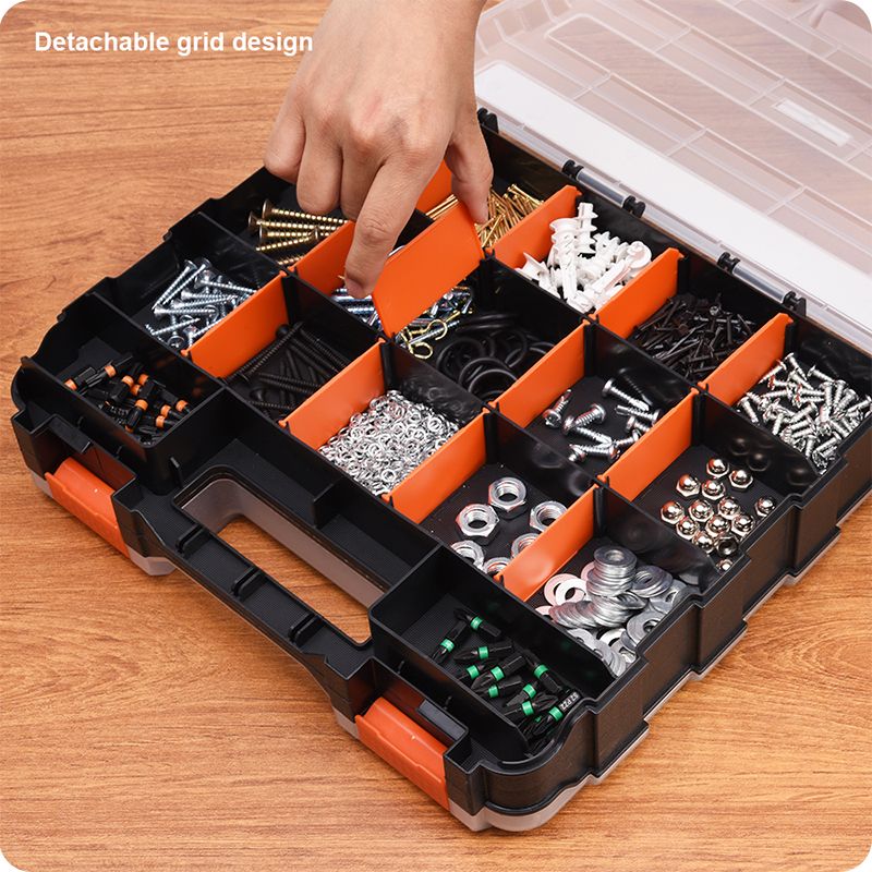 Organizador Plástico Dupla Face HARDEN 320mm (12,5”) com Divisórias Ajustáveis