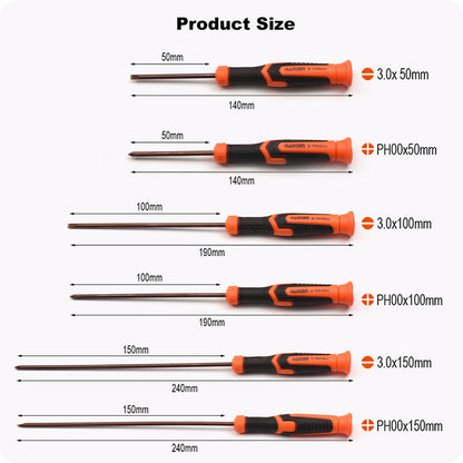 Jogo de Chaves de Precisão HARDEN em Aço Cromo-Vanádio (CR-V) 6 Peças