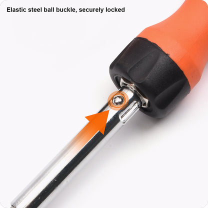 Jogo de Chaves de Fenda e Phillips HARDEN 6 em 1 com Bits Reversíveis e Cabo Intercambiável