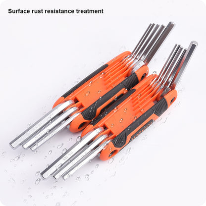 Jogo de Chaves Dobráveis HARDEN em Aço Cromo Vanádio para Manutenção e Construção